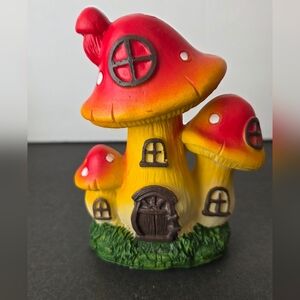 Fairy House Mushroom Figurine Cottage 5" Garden Decor Home Decor
